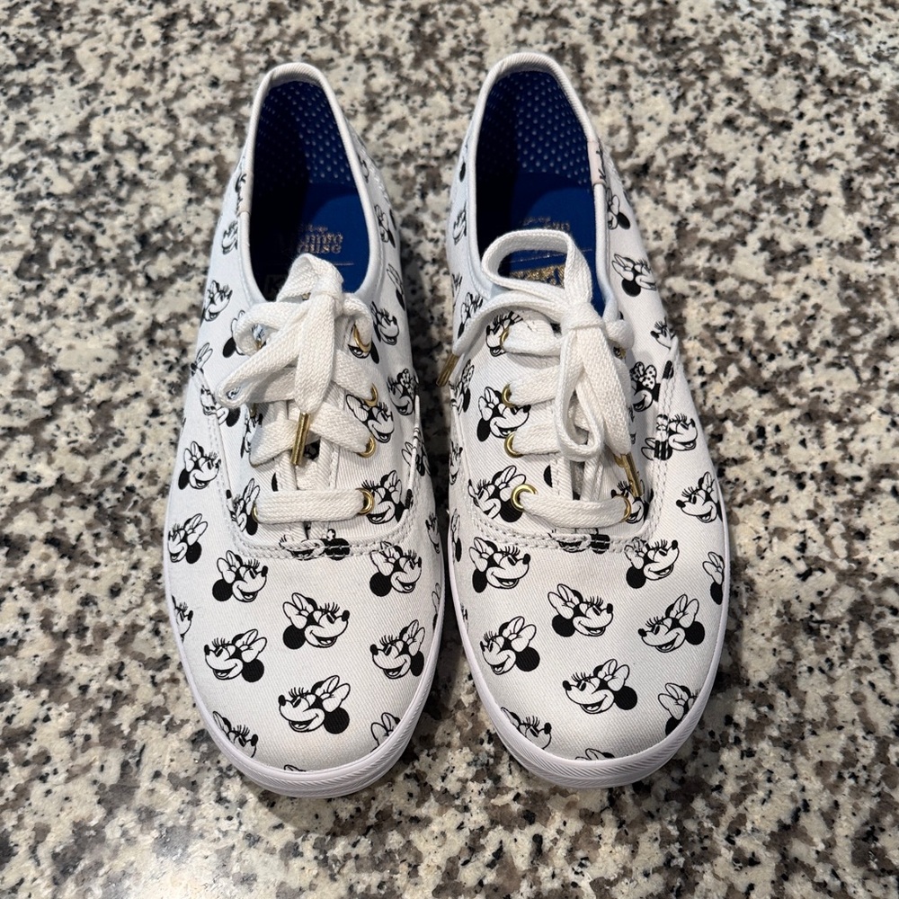 Disney Keds Black and White Minnie Mouse Sneakers